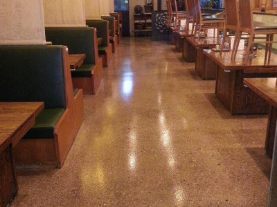 상가바닥 시공 완벽 변신! 부대찌개집 콘크리트폴리싱 현장후기