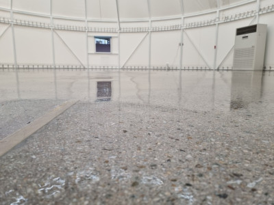 아이들이 안전하게 뛰어노는 관측소 체험공간 바닥공사 서울관악천문대 바닥 시공사례